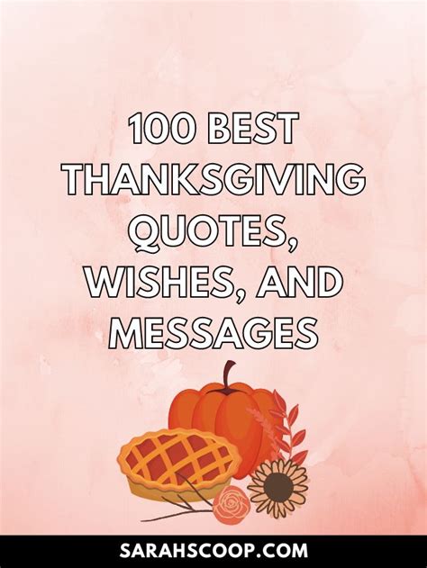 10 Best Thanksgiving Quotes, Wishes, and Messages | Sarah Scoop