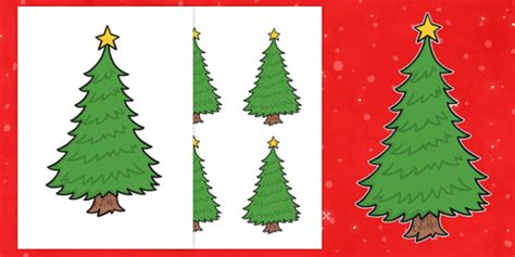 Editable Blank Christmas Trees | KS1 Primary Resources