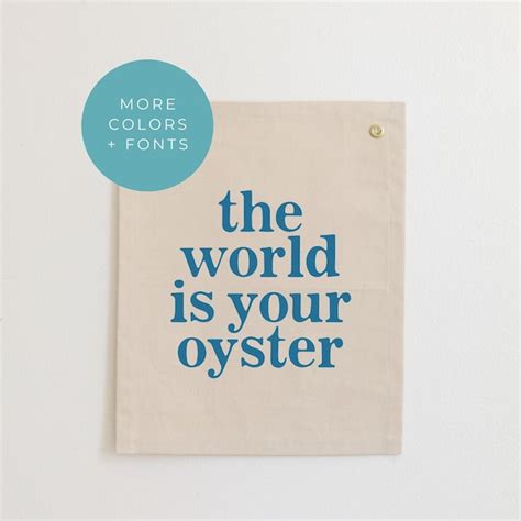 The World is Your Oyster Art - Etsy