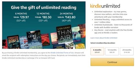 Amazon Kindle Unlimited: Free 2-Month Free Trial