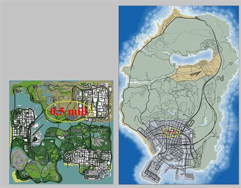 GTA San Andreas vs GTA 5: Comparing the maps of the two games