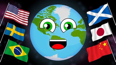 All the Countries of the World with Flags | Countries Of The World Song - YouTube