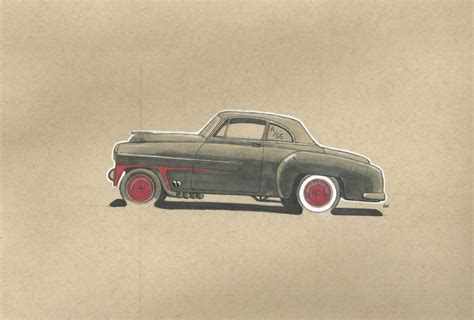 1949 Chevy Gasser - Aaron Thomas Art