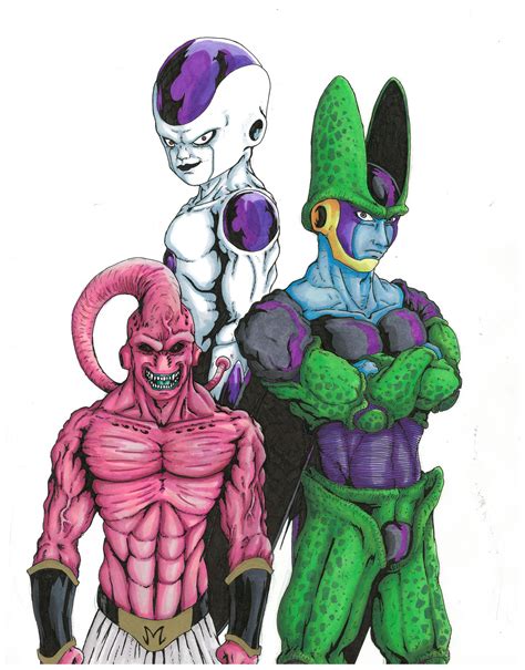 Dragon Ball Z Villains by Lighttwister on DeviantArt