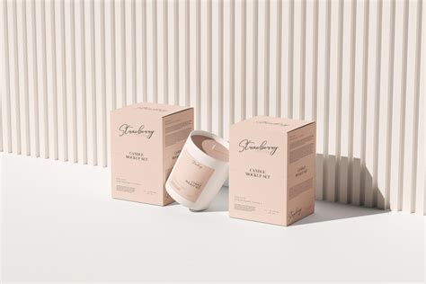 Candle Packaging Mockup