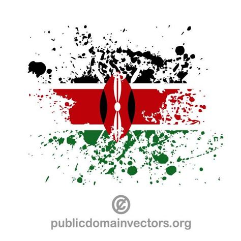 Kenya flag image Royalty Free Stock SVG Vector