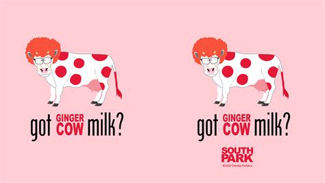 South Park Got Ginger Cow Milk 17 oz Pint Glass – South Park Shop