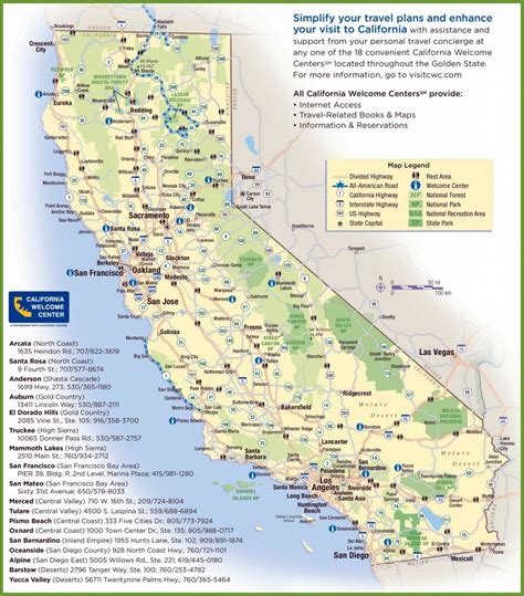 California Map And Cities - Printable Maps