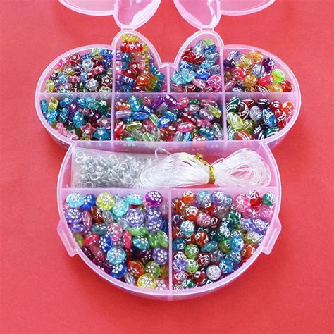 DIY Plastic Acrylic Beads Kit Accessories Girl Toys Jewelry Making Kids Beads Set Latest ...