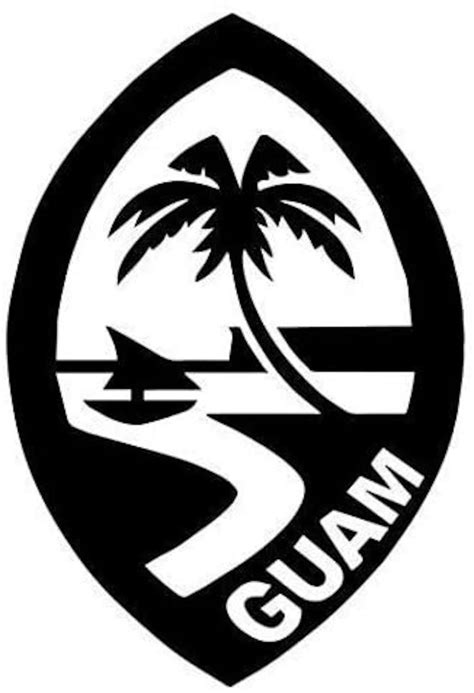 Seal of Guam Sticker Graphic Auto, Wall, Laptop, Cell, Truck Sticker for Windows, Cars, Trucks ...