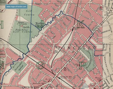 Map of Finchley, London