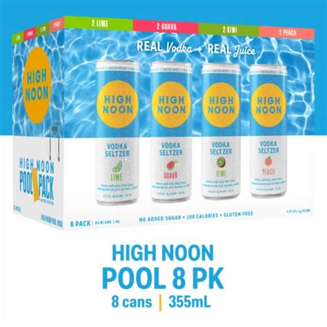 High Noon Vodka Hard Seltzer Pool Variety Pack, 8 cans / 12 fl oz - Kroger