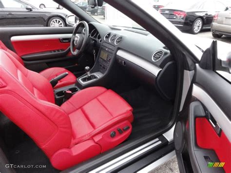 Red Interior 2007 Audi S4 4.2 quattro Cabriolet Photo #54897443 | GTCarLot.com