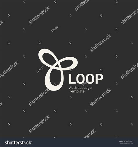 Triple Infinite Loop Logo Design Template. Corporate Branding Identity ...