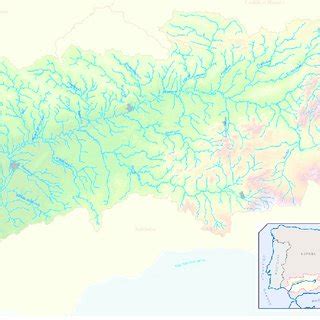 Guadalquivir River Basin map. (Source: Adapted from the Guadalquivir ...