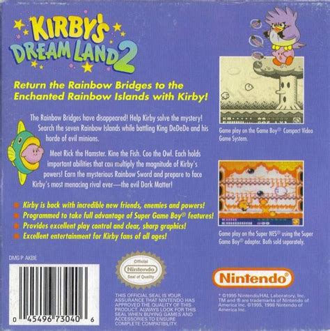 Kirby Dreamland 2 for Game Boy - Sales, Wiki, Release Dates, Review, Cheats, Walkthrough