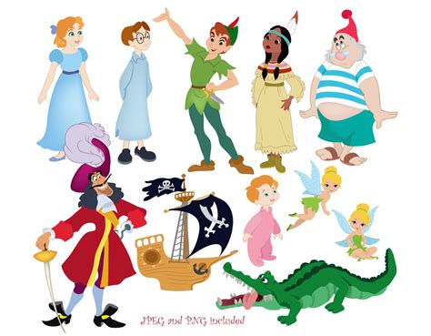 Digital Download Discoveries for PETER PAN CLIPART from EasyPeach.com | Peter pan disney, Peter ...