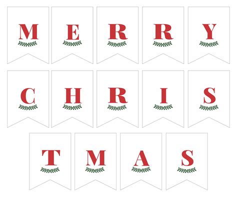 Merry Christmas Banner Printable Black And White - Printable Word Searches