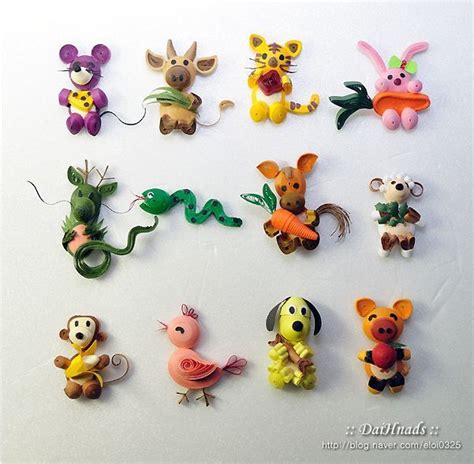 Paper Quilling Animals | 공예, 펠트 공예, 어린이를 위한 공예