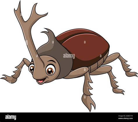 Rhinoceros dung beetle Stock Vector Images - Alamy