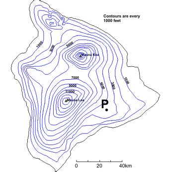 Topographic Map Of Hawaii