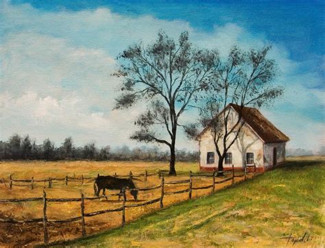 The Country - Oil Painting - Fine Arts Gallery - Original fine Art Oil Paintings, Watercolor Art ...