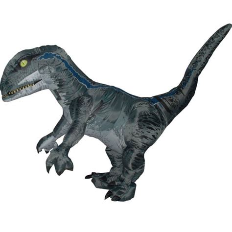 Jurassic World Blue Velociraptor Inflatable Costume | Costume Party World