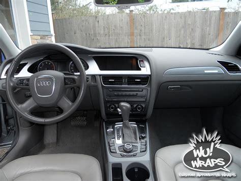 2009 Audi A4 Avant B8 interior trim Vvivid Vinyl 4D True R Gunmetal Carbon Fiber Aver