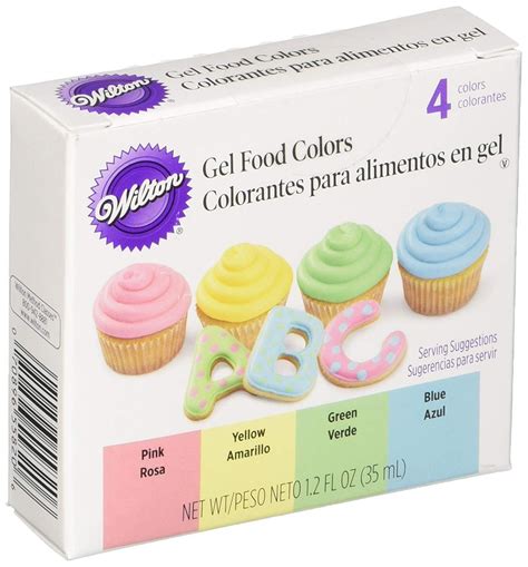 Wilton Gel Food Coloring Set 4/Pkg-Easter: Amazon.co.uk: Toys & Games | Food coloring stain, Gel ...