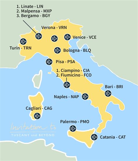 Airport Map Of Italy - Get Latest Map Update