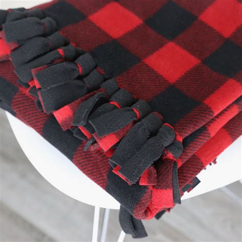 No Sew Fleece Blanket with a Braided Edge - It's Always Autumn