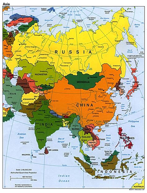 Maps of Asia and Asia countries | Political maps, Administrative and Road maps, Physical and ...