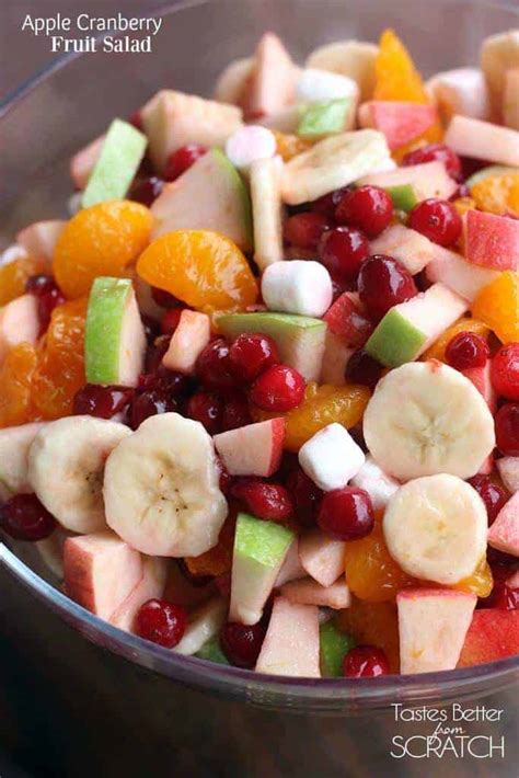 Apple Cranberry Fruit Salad | - Tastes Better From Scratch