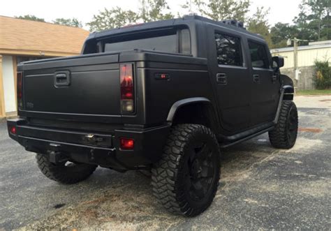 CUSTOM HUMMER H2 SUT LUXURY MATTE BLACK, LOADED, SUNROOF, LEATHER ...