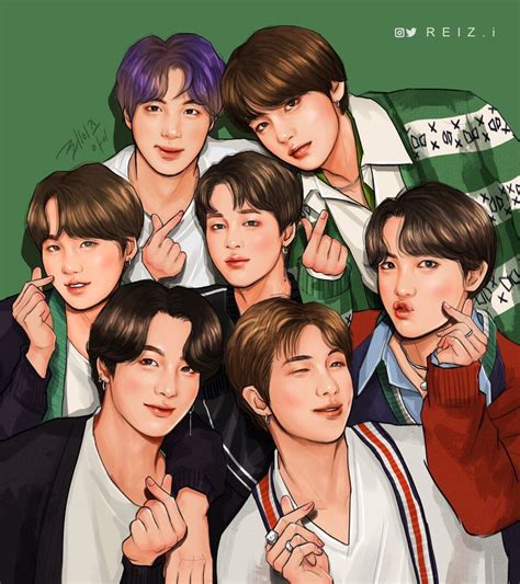 REIZ.i on Twitter | Ilustración tumblr, Bts dibujo, Dibujos