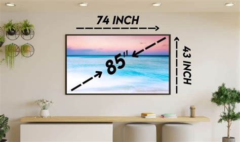 85-Inch TV Dimensions for all Brands [mm, cm, inches & feet]