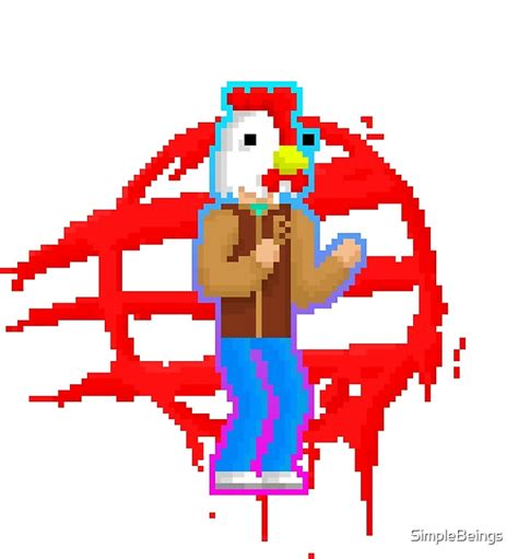 "Hotline Miami Pixel Art" by SimpleBeings | Redbubble