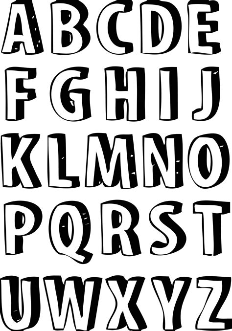 Printable Lettering Alphabet