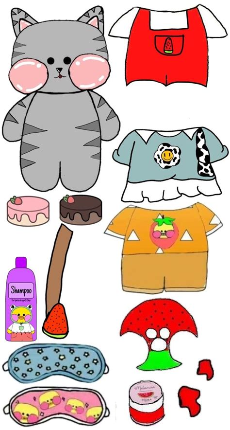 Cute Doodles Drawings, Cute Food Drawings, Cute Animal Drawings Kawaii, Paper Dolls Diy, Paper ...