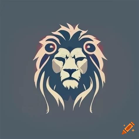 Lion logo design on Craiyon