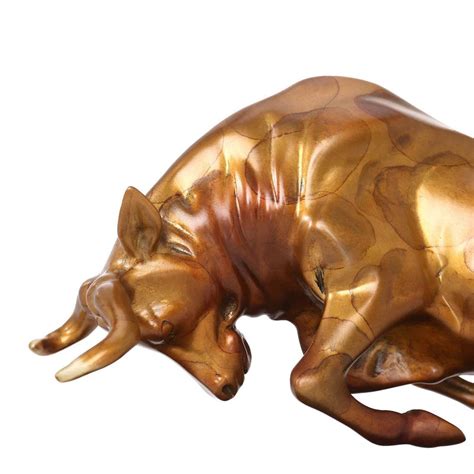 Gold Bronze Bull Statue – The Sweet Home Make