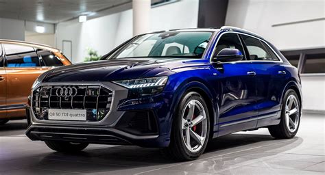 Navarra Blue Audi Q8 Spotted In Showroom With Bespoke Interior | Carscoops