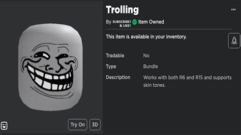 Roblox Troll Face - YouTube