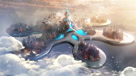 ArtStation - beyond human- sky city