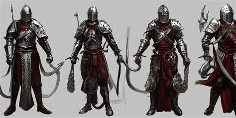 different views of medieval knights, concept art by | Stable Diffusion