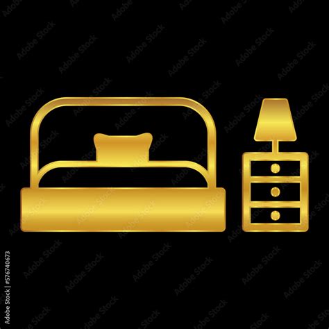 bed icon, bed logo vector illustration for graphic and web design Stock Vector | Adobe Stock