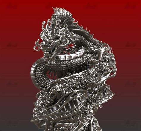 Hollow Sakura Chinese Dragon 3D Printing Model Stl – 3d printing models | Chinese dragon, Prints ...