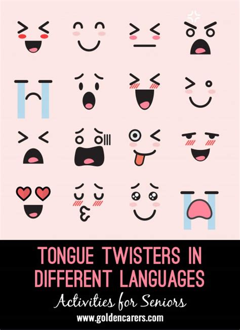 Tongue Twisters in Different Languages