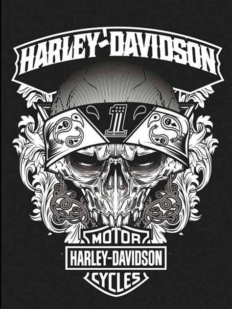 Harley Davidson MotorCycles | Desain logo otomotif, Desain logo, Tengkorak