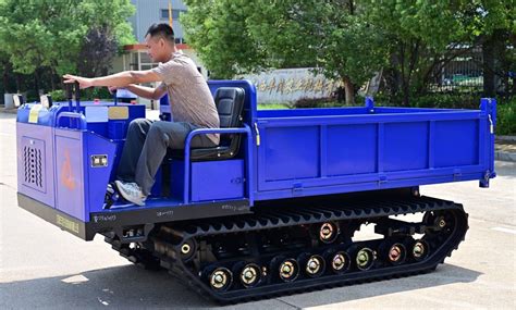 Banana Harvesting Machine 5tons Self-Loading Capacity Hydraulic Dumping GF5000d Tracked Dumper ...